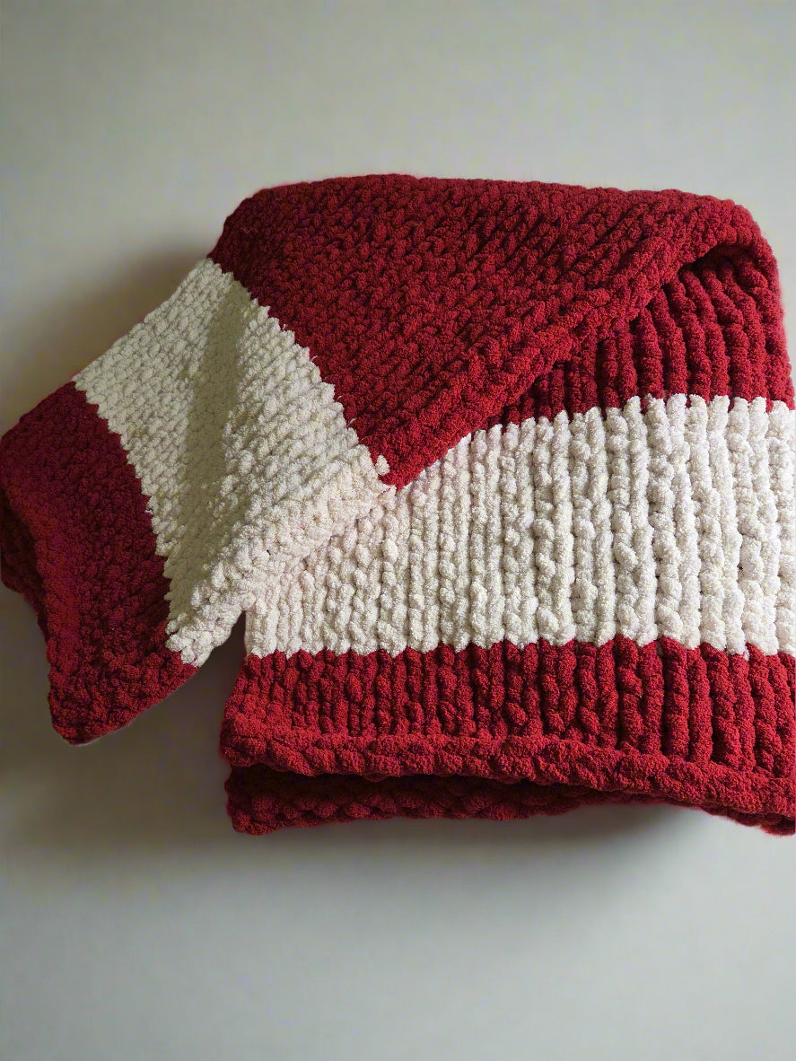 Chunky Kit Blanket - Large Striped