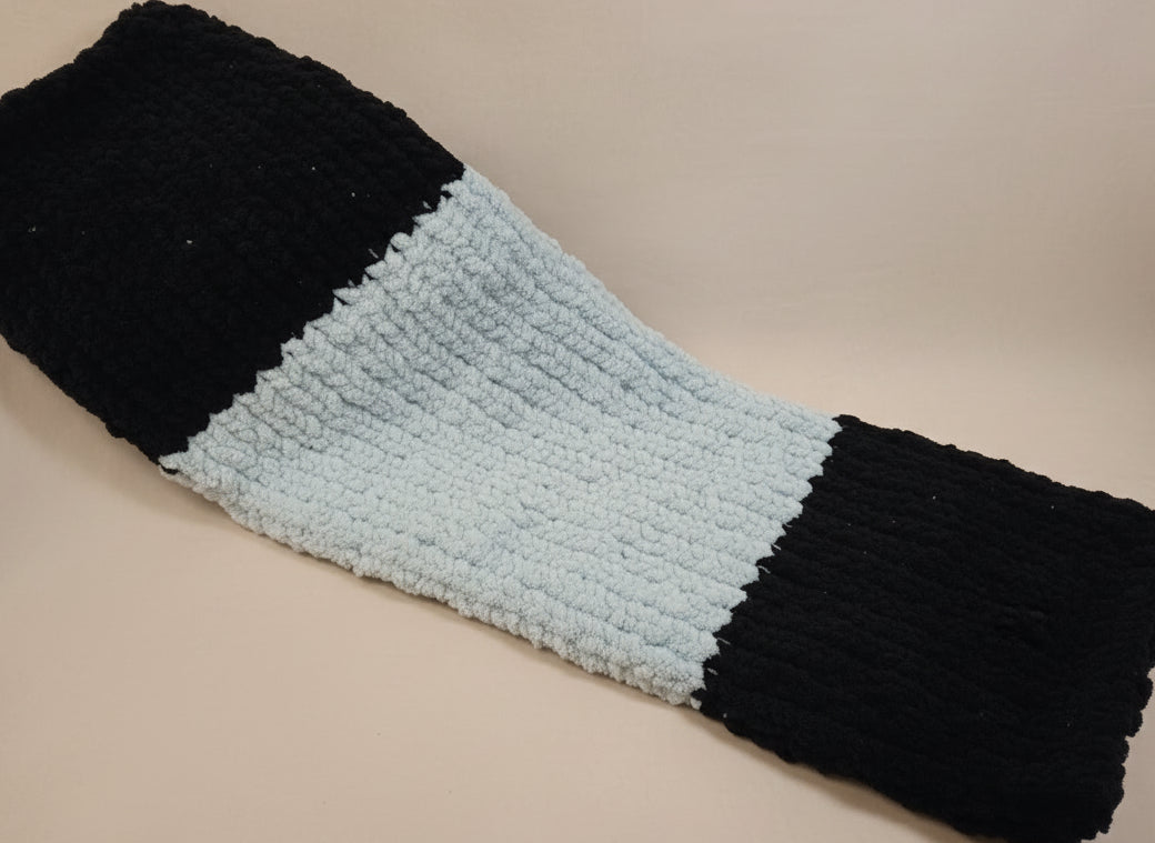 Chunky Knit Blanket - Standard Striped