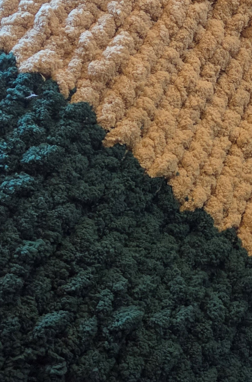 Chunky Knit Blanket - Large Striped