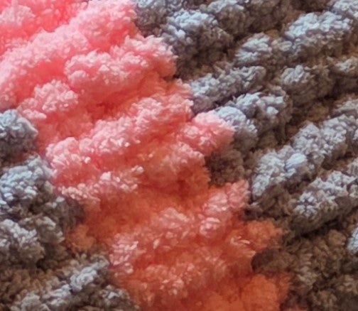 Chunky Knit Blanket - Standard Striped