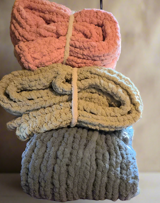 Chunky Knit Blanket - Standard Solid