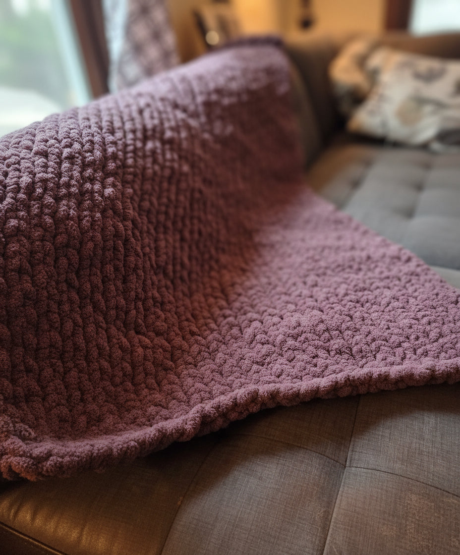 Chunky Knit Blanket - Standard Solid